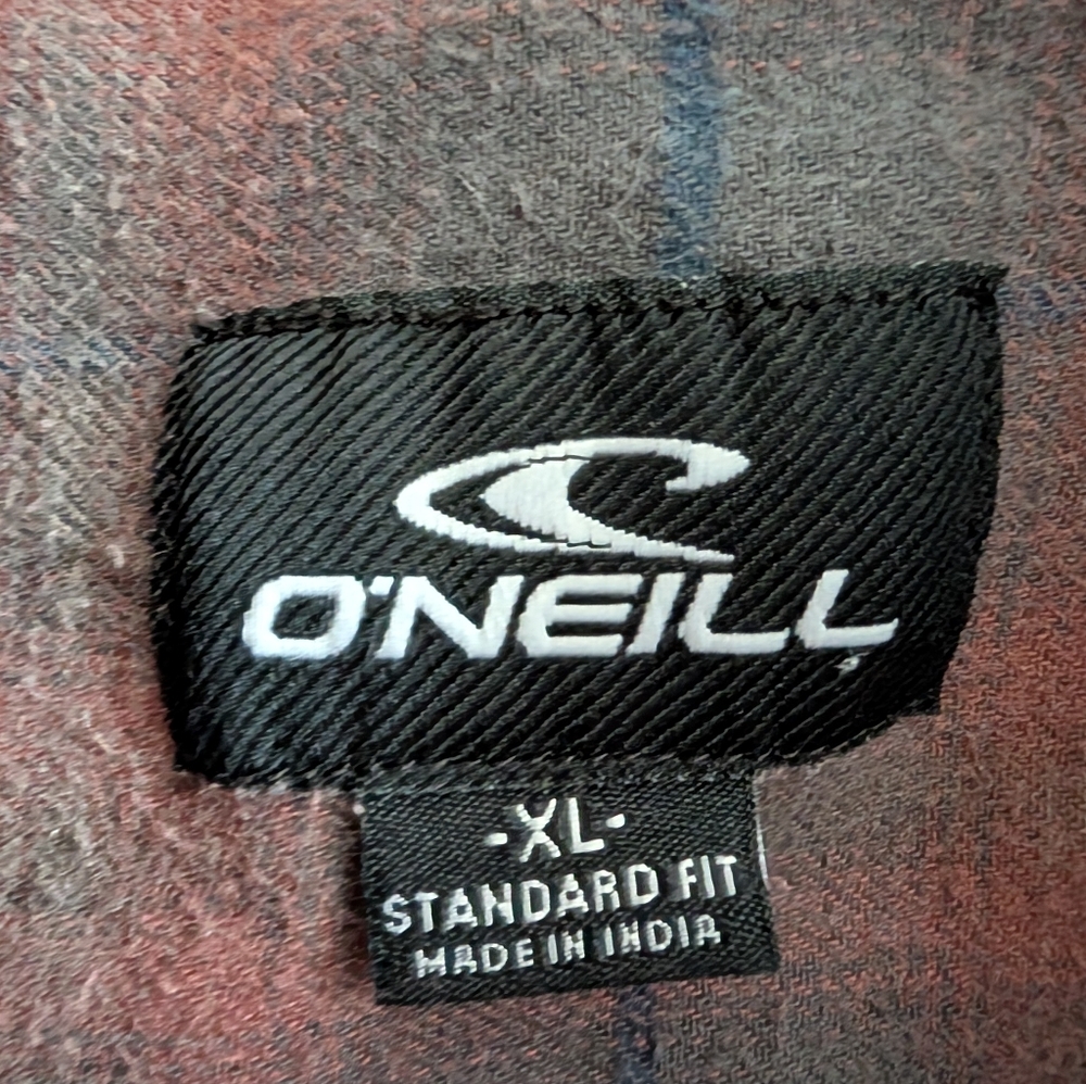O'Neill Red and Blue Plaid Shirt